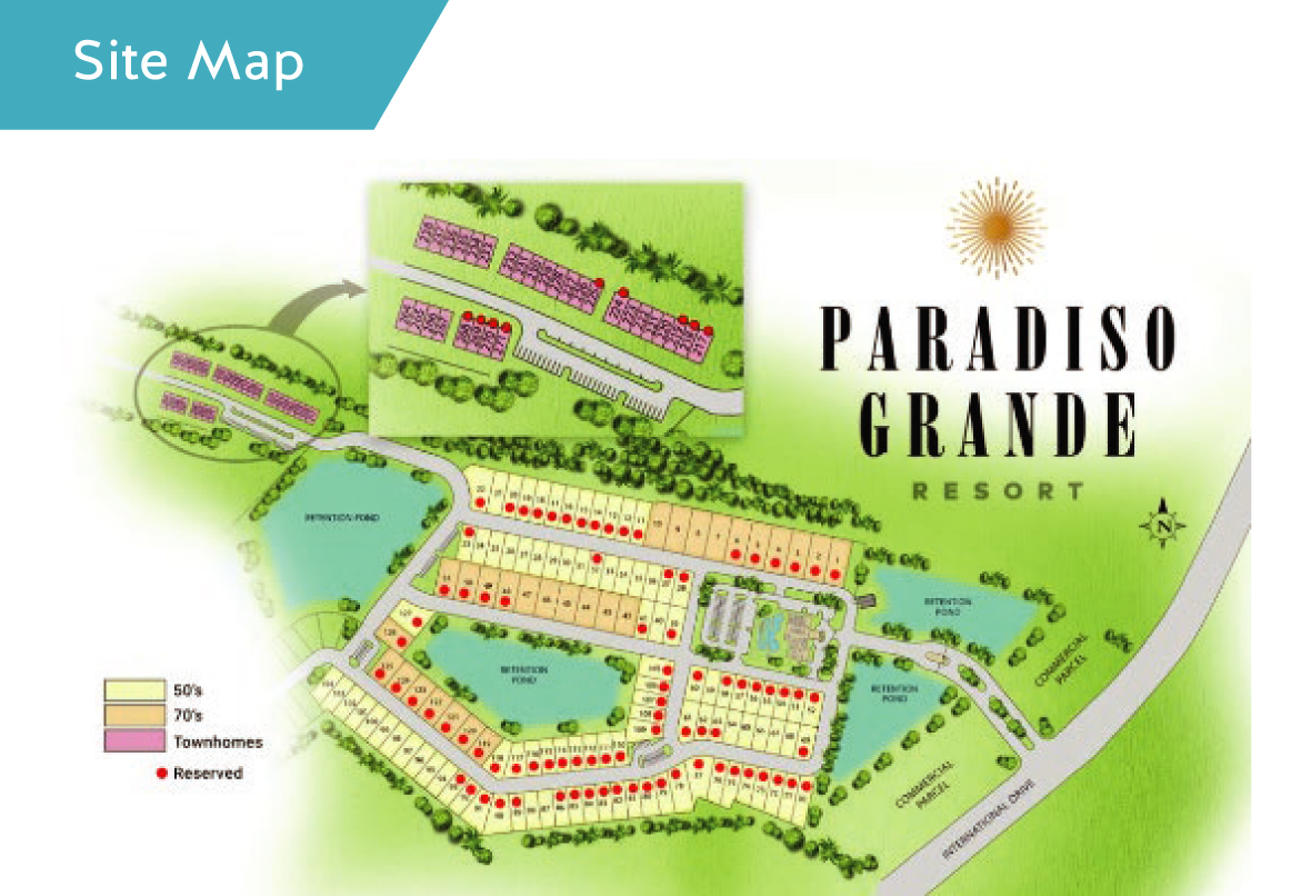 sitemap paradiso grande resort
